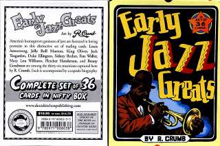 Crumbs Trading Cards Early Jazz Greats Boxed Set  