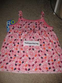 ROXY GIRL JUNGLE GYM STRAPPY TANK PINK LARGE L *NWT  