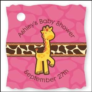     20 Personalized Baby Shower Die Cut Card Stock Tags Toys & Games