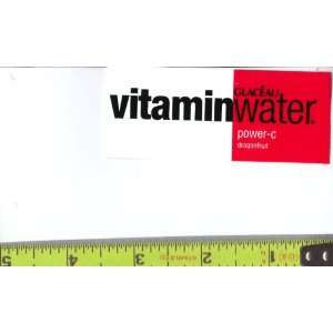 Magnum, Small Rectangle Size Glaceau Vitamin Water Power C Dragonfruit 