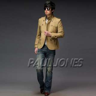 PJ Trendy Korean Mens stand Collar Designed Coat Jacket  