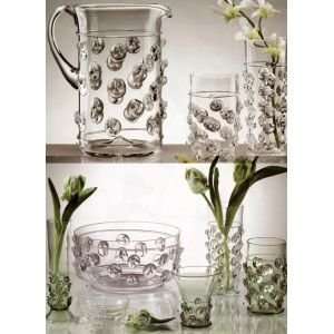  Juliska Glassware Florence B. Medium Tumbler Vase 5 InchH 