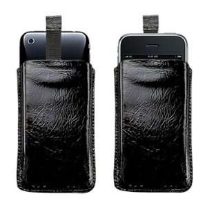  Gogo iPhone 3G / 3GS U Slim Santa Fe Leather Case (BLACK 