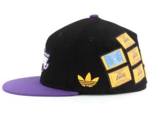 Los Angeles Lakers Adidas Size 7 3/4 Fitted Hat Cap NBA World Champion 