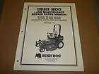 c989] Bush Hog Parts List Manual CZ Zero Turn Mower
