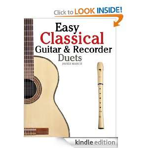   Guitar and Soprano Recorder. In Standard Notation and Tablature