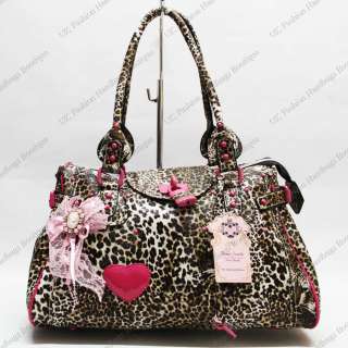   handbag made from quality artificial leather with leopard tiger print