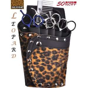  Hairdressing Scissors Pouch Scissors Storage  Leopard 