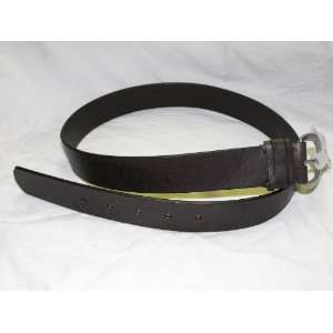  Womens Dockers dark brown leather belt   Size medium (34 