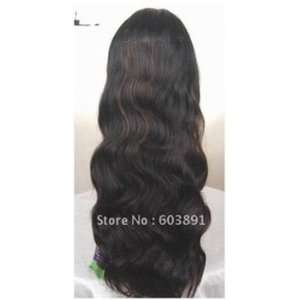   Remy Body Wave Lace Front Human Hair Wig Color #2/33 Highlight Beauty