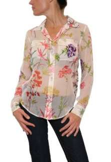  Womens Equipment Femme Floral Print Button Up Blouse in 