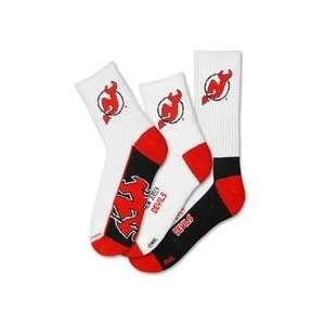 For Bare Feet New Jersey Devils Mens Socks 3 Pack   New Jersey Devils 