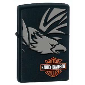  Zippo Harley Davidson Eagle Black Matte Lighter Kitchen 