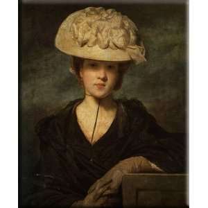 Portrait of Miss Hickey 25x30 Streched Canvas Art by Reynolds, Joshua