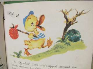 QUACKER JACK Bonnie Story Book Duck HB Elsie Church  