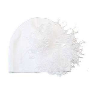  White Curly Marabou Hat Toys & Games