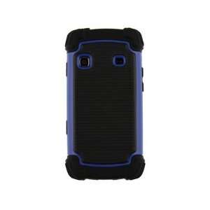 Plastic and Silicone Jolt Series Phone Protector Case Blue for Samsung 