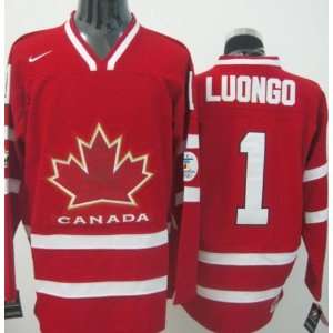   Team Jersey #1 Luongo Red Hockey Jersey Size 48