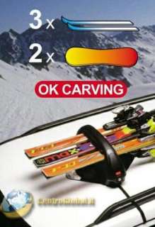 Universal magnetic ski rack with key lock