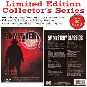    50 MYSTERY CLASSIC MOVIES   4 DVD Collection 