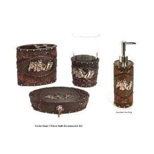  Western Decor Bathroom Ensemble Horse Vanity Set