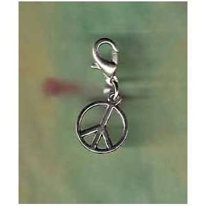  Pet or Horse Jewelry Silver Peace Charm Dog Cat Ferret 
