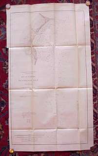Pensacola Florida 1881 US Coastal Survey nautical chart  