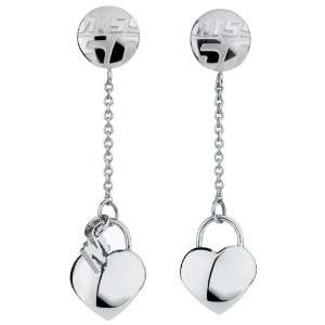 Miss Sixty Paradise Collection Heart Charm Earrings