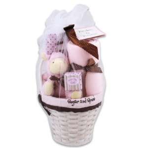 Pink Sugar n Spice Baby Gift Basket For Baby Girls