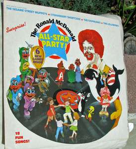 Ronald McDonald All Star Party Album Collectible  