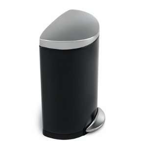  simplehuman deluxe semi round step trash can   40L black 