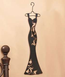 METAL DRESS ON HANGERS WALL HANGING WALL ART DECOR  