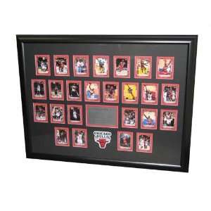 2007 08 Fleer Jordan Trading cards set. This framed piece contains the 
