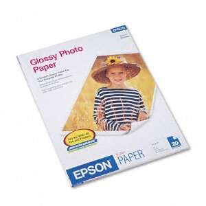  Epson Products   Epson   Glossy Photo Paper, 60 lbs., Glossy 