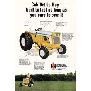    Print Ad 1991 Cub 154 Lo Boy International Harvester Books