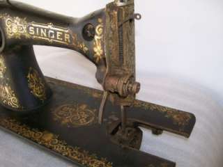 Singer Treadle Sewing Machine Flower Decals Model 15 Serial # G 