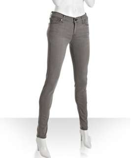 for All Mankind light grey stretch low rise skinny jeans