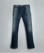 Armani JUNIOR blue wash denim straight leg jeans style# 318586801