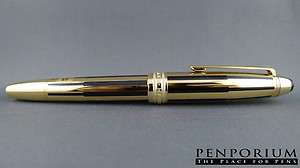 MONTBLANC MEISTERSTUCK LEGRAND GOLD BLACK SOLITAIRE FOUNTAIN PEN EXTRA 