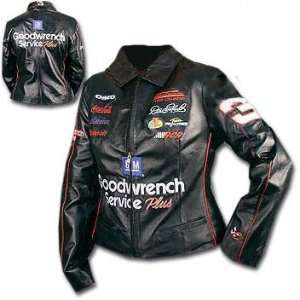  #3 Dale Earnhardt GM Goodwrench Black Leather Womens Jacket 