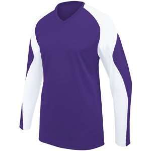   Sleeve Custom Volleyball Jerseys PURPLE/WHITE GL