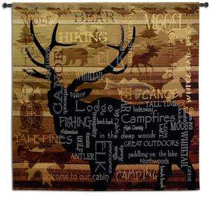 Acorn Studio Julianna James Natures Calling Lodge Bull Elk Tapestry 