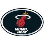 MIAMI HEAT Logo NBA Color 4x3 Auto Car Emblem NEW  