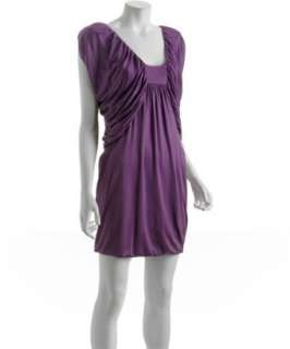 Laila Azhar royal purple silk jersey Butterfly dress   up to 