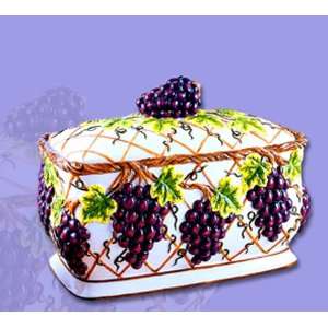 Grape Tuscany Bread Box Canister 3D 