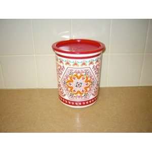   SMALL 8 Cup TALAVERA CANISTER Coffee Red NEW