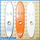 R4 Lego 3X Surfboards Orange White Pearl Light Gray NEW