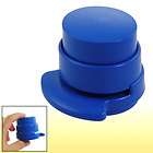 blue plastic stapless stapler binder punch for office 