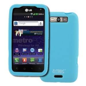   Silicone Skin Case Cover (Light Blue) [EMPIRE Packaging] Electronics