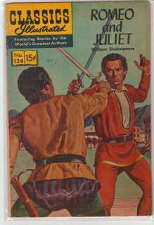 Classics Illustrated #134 Romeo and Juliet by William Shakespeare 7.0 